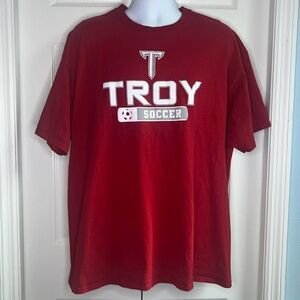 CHAMPION Authentic Mens Short Sleeve T-Shirt Troy University Soccer